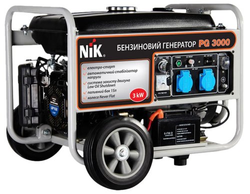 Бензиновий генератор Nik PG3000 (3 кВт)