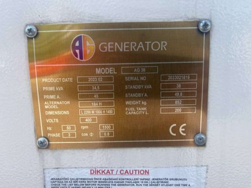 Дизельный генератор ENDPOWER AG 38 (27 кВт)